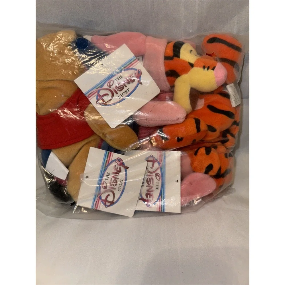 Disney Halloween Eeyore,Tigger‎ , Piglet And Pooh Bean Bag Toy Sealed